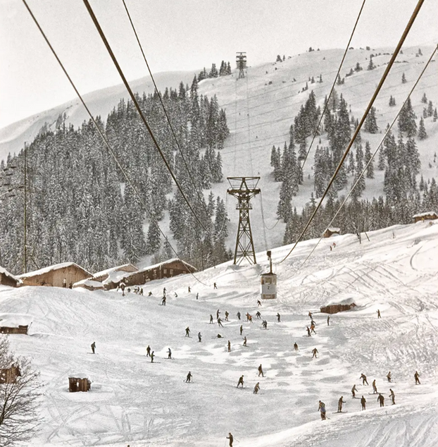 Ski – St. Anton, Austria I C. 1955 Wall Art Print