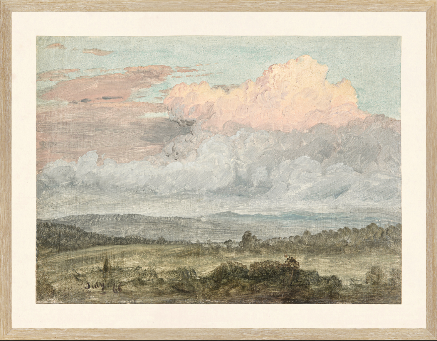 Hudson River School C. 1870 Wall Art Print