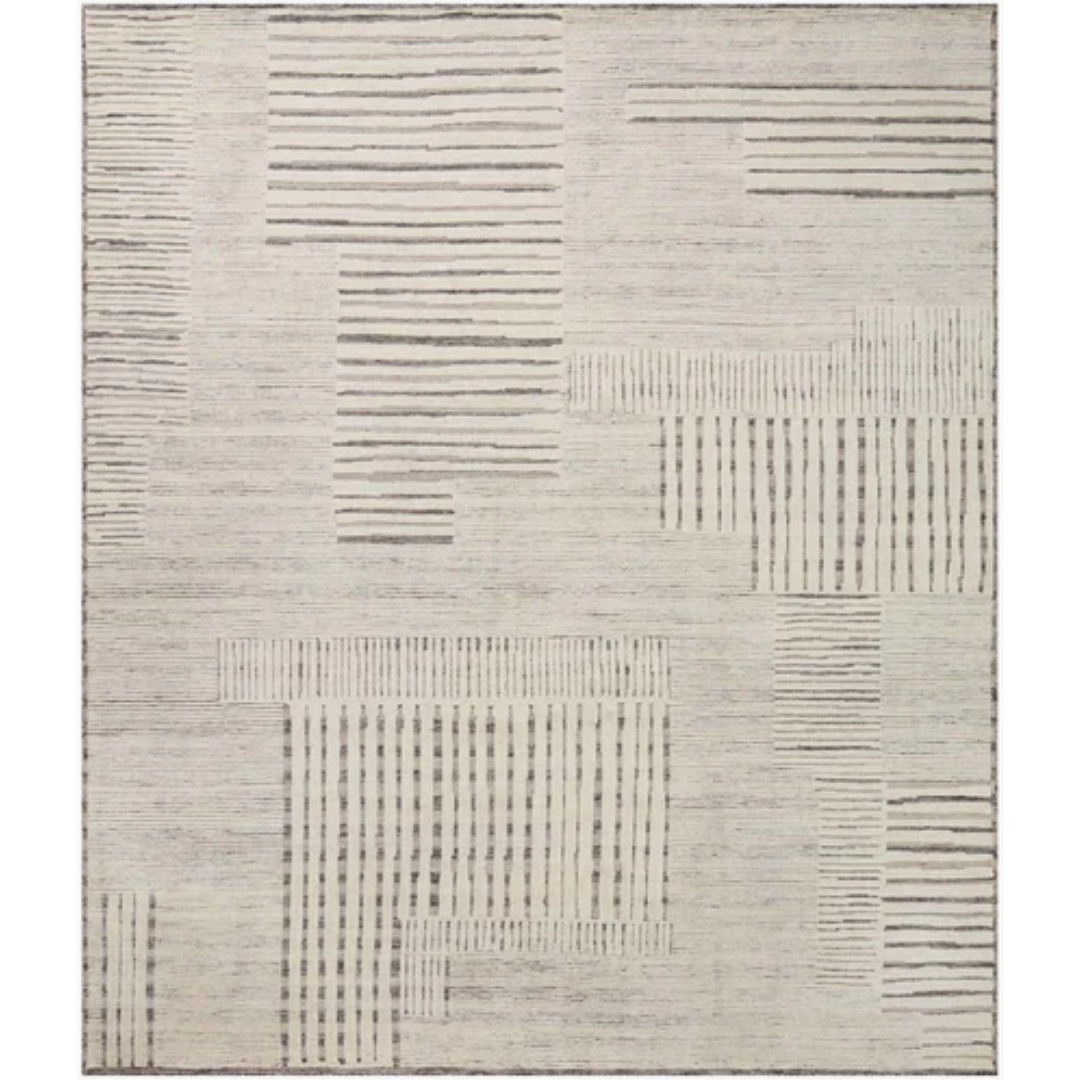 Carrier & Company Moore Dove Ivory Wool Rug