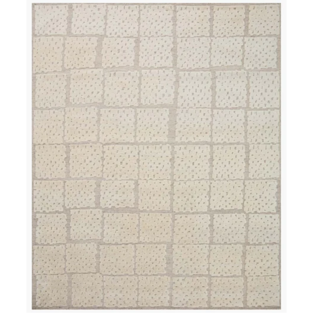 Carrier & Company Moore Pebble Ivory Wool Rug