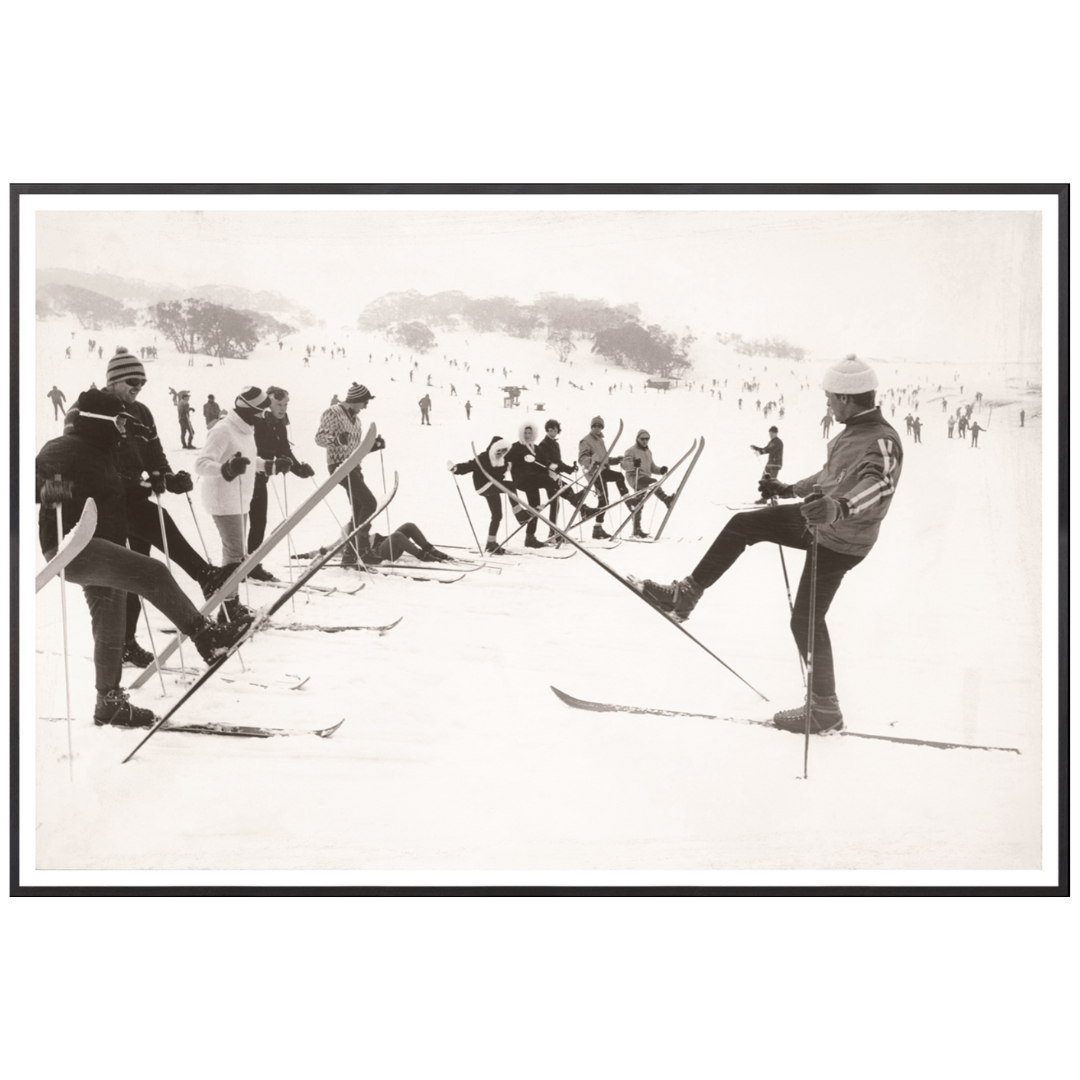 Ski Lesson II c. 1966 Wall Art Print - Reimagine Designs