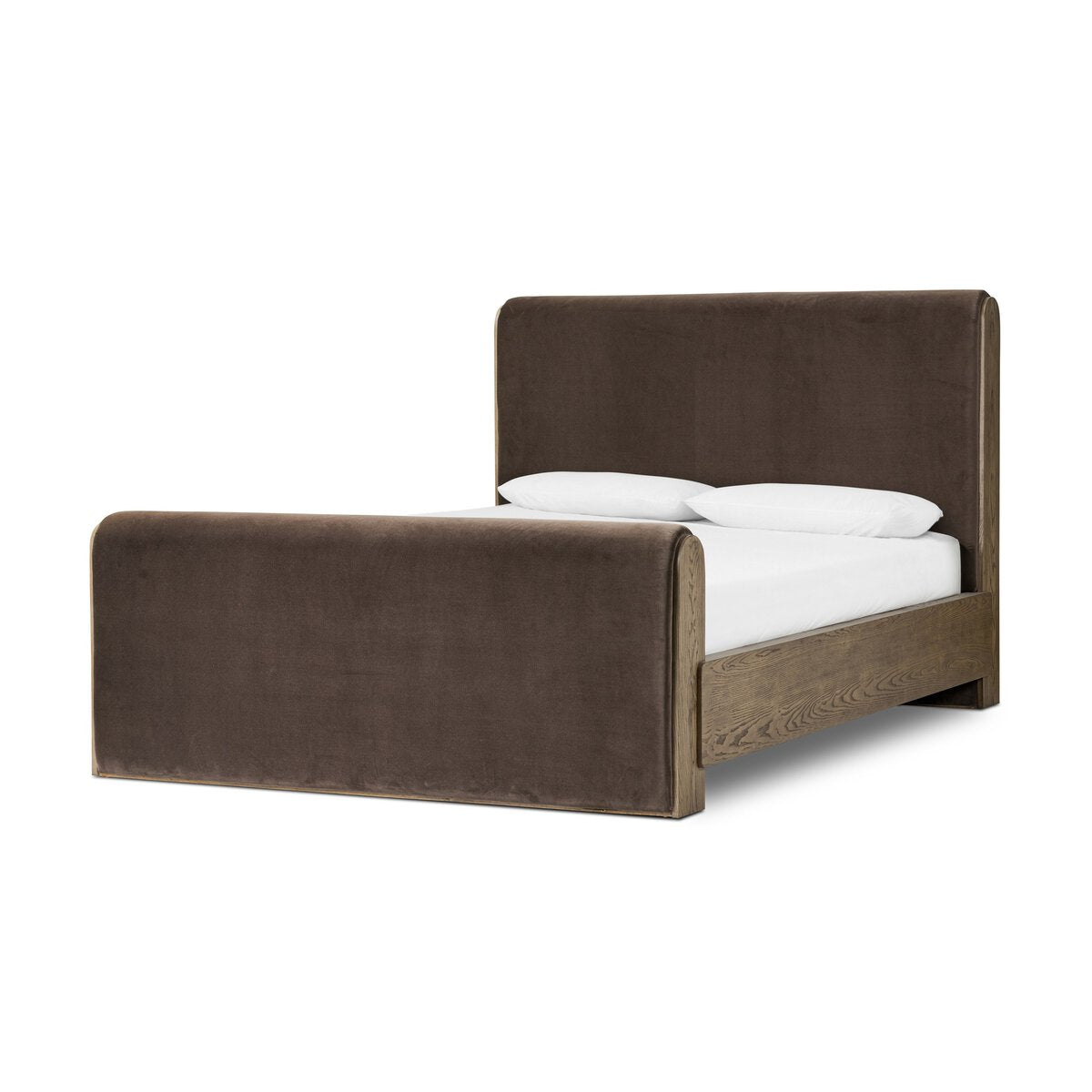 Sloane Velvet Cocoa Bed - Four Hands - Reimagine Designs 