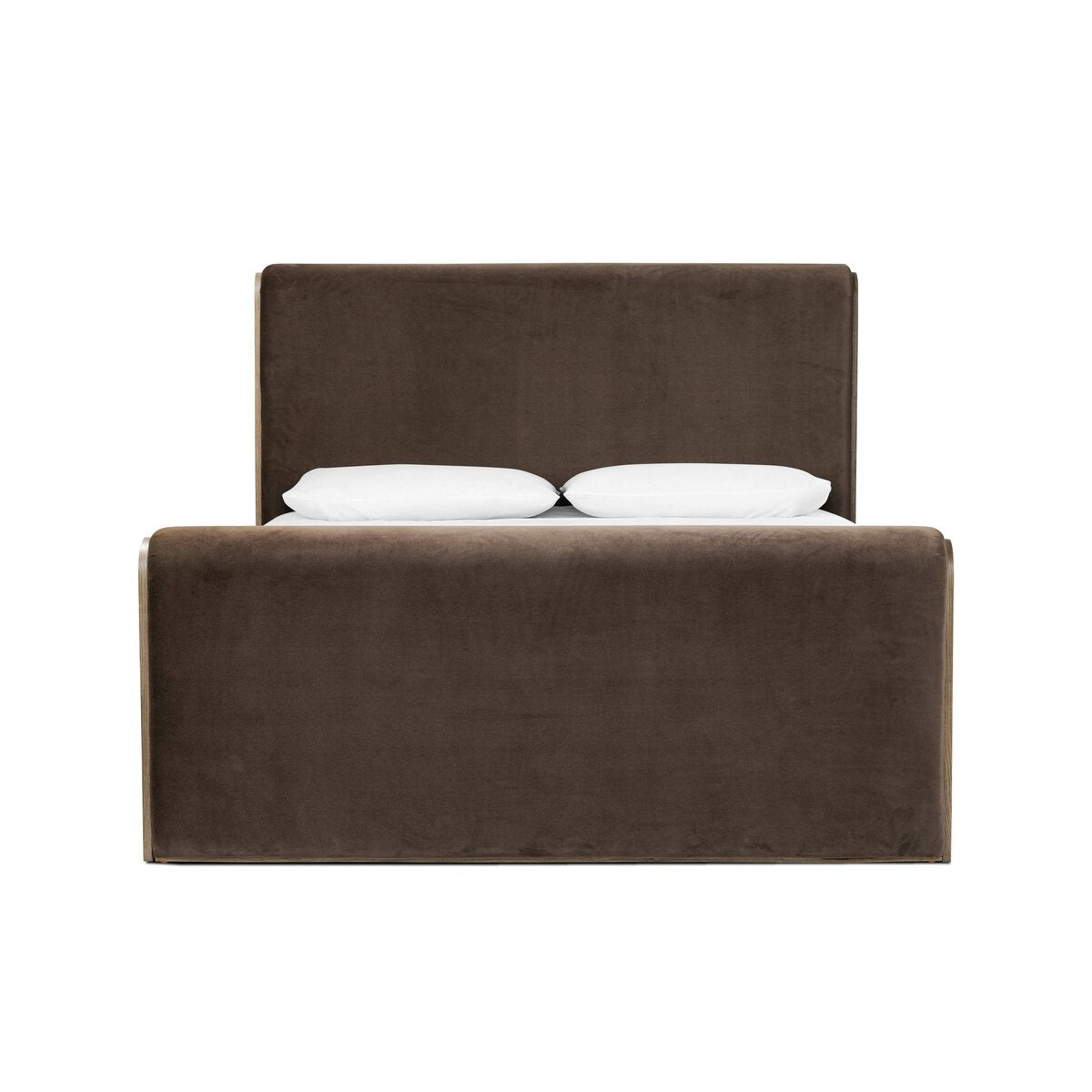 Sloane Velvet Cocoa Bed - Four Hands - Reimagine Designs 