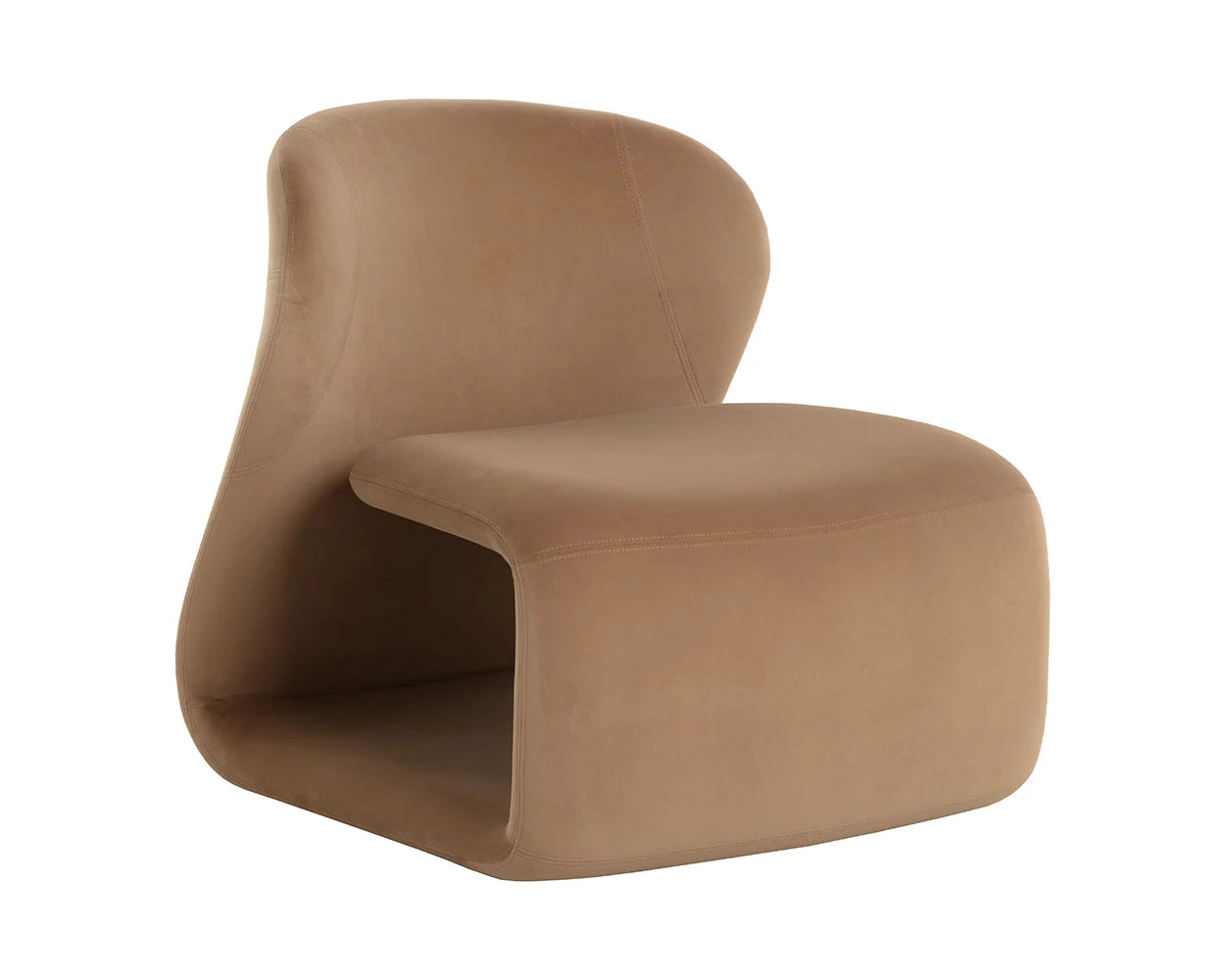 Sophiene Camel Lounge Chair - Reimagine Designs