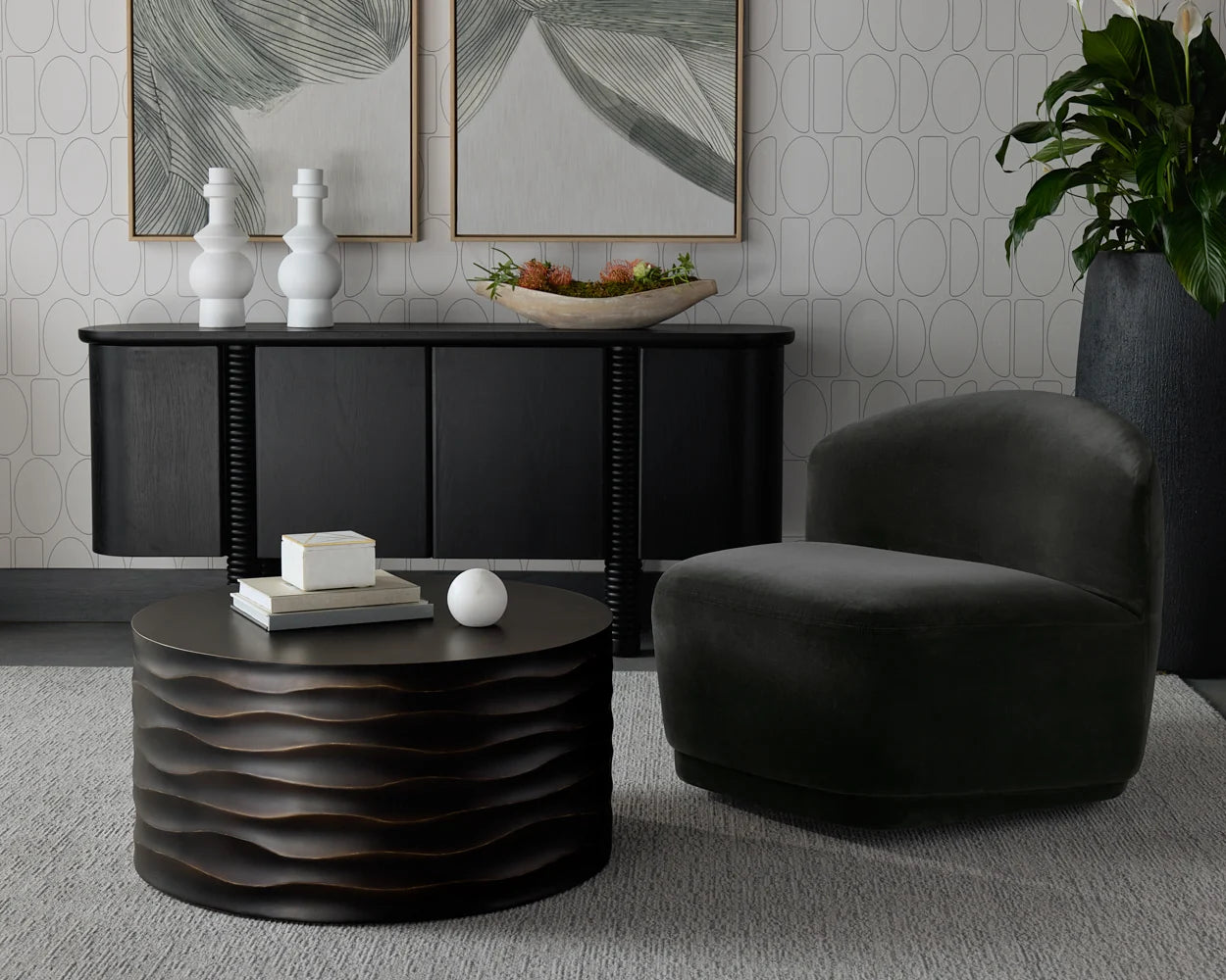 Soraya Swivel Armless Chair