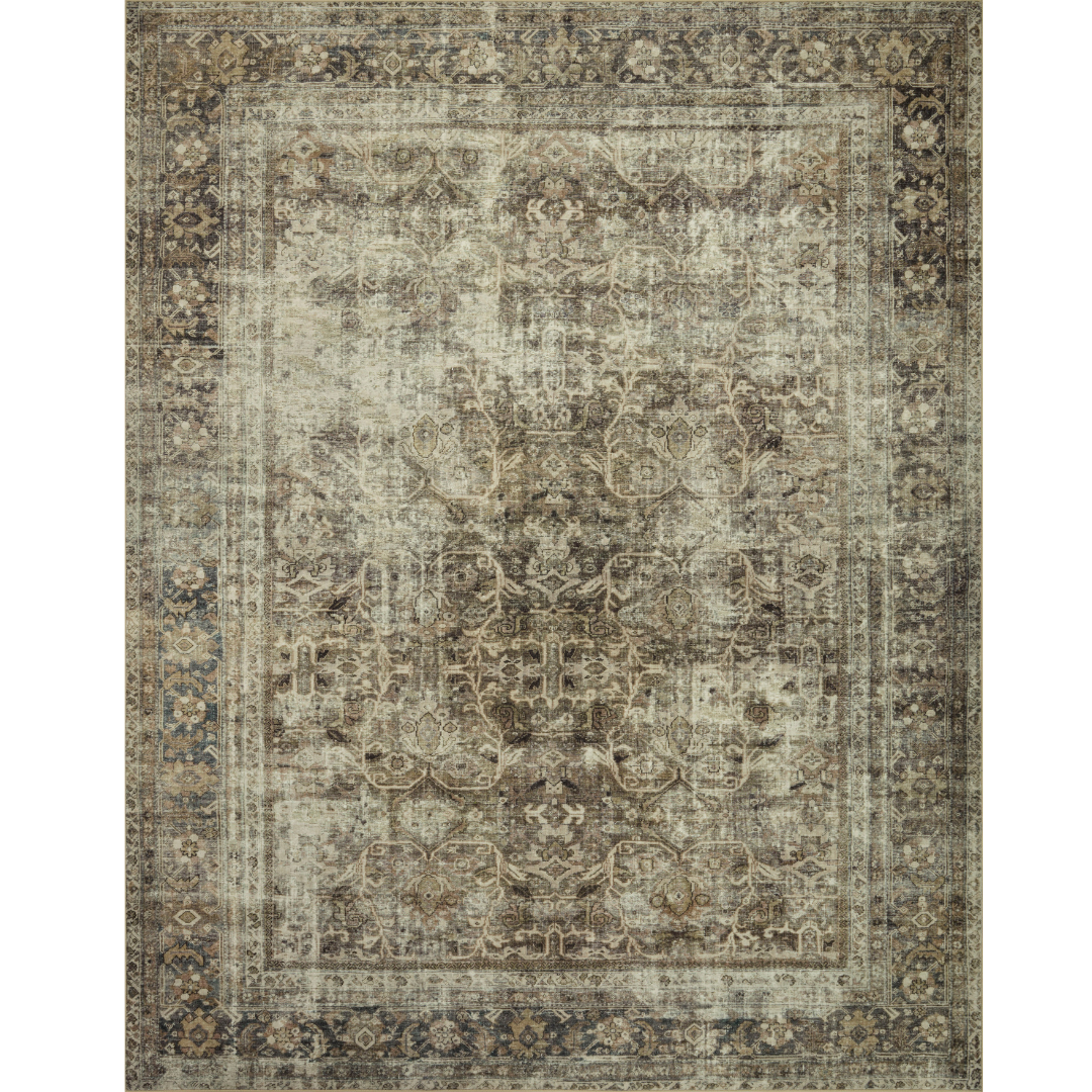 Washable Magnolia Home Sinclair Pebble Taupe Rug