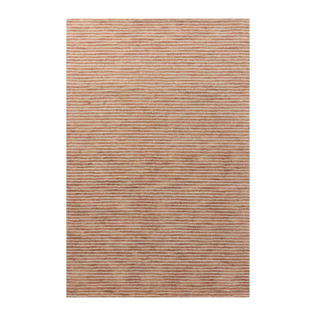 Sunday Terracotta Ivory Wool Rug - Reimagine Designs