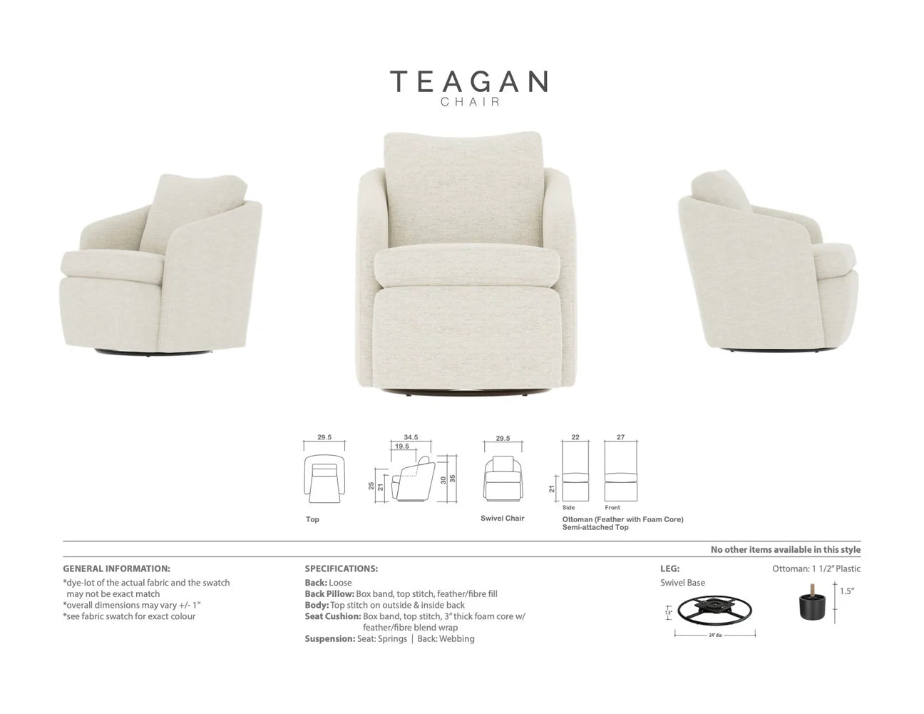 Teagan Swivel Chair