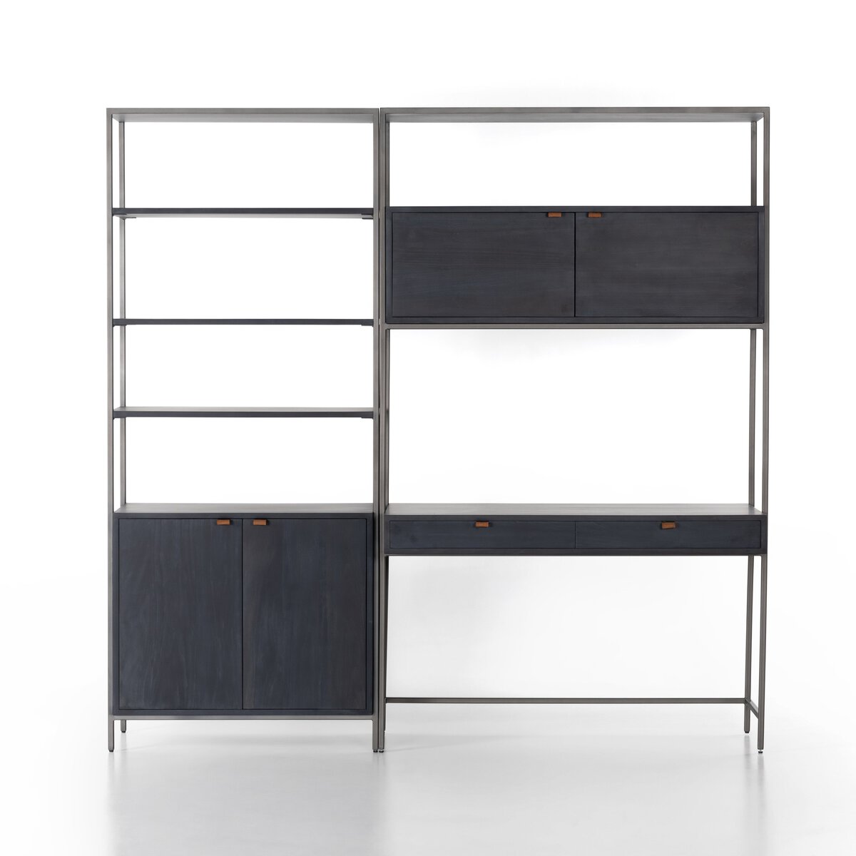 Trey Modular Wall Desk w/ Bookcase