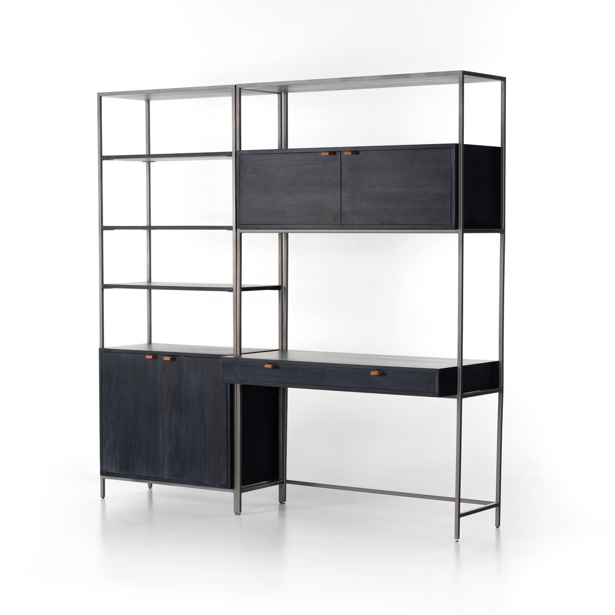 Trey Modular Wall Desk w/ Bookcase
