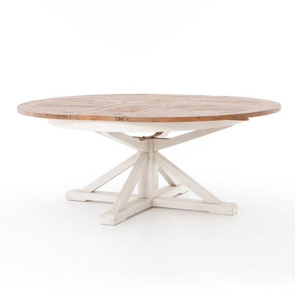 Cintra White Natural Extension Dining Table