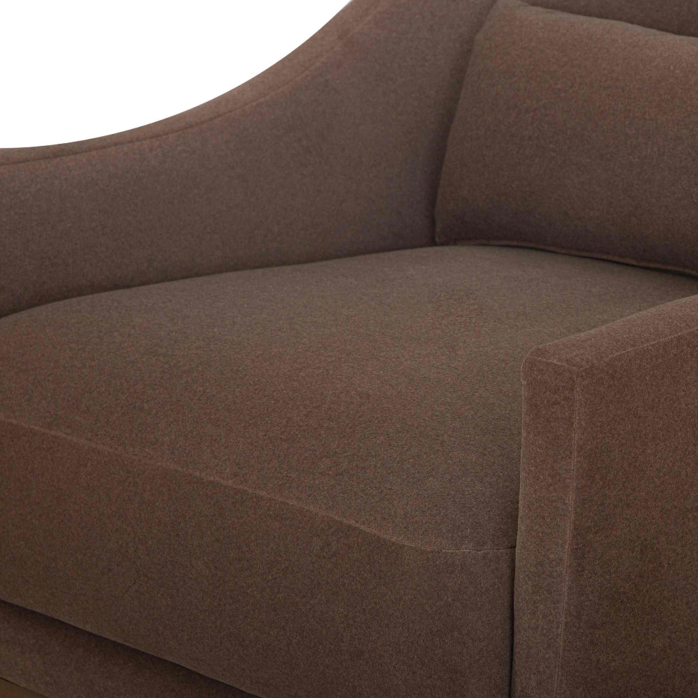 Velvet Coffee February Accent Chair