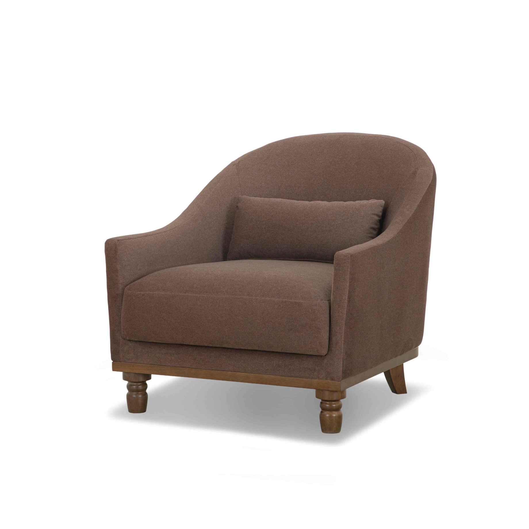 Velvet Coffee February Accent Chair