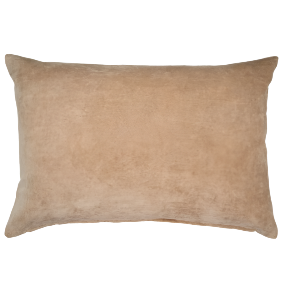 Vera Velvet Pillow Bisque Cover Reimagine Designs 