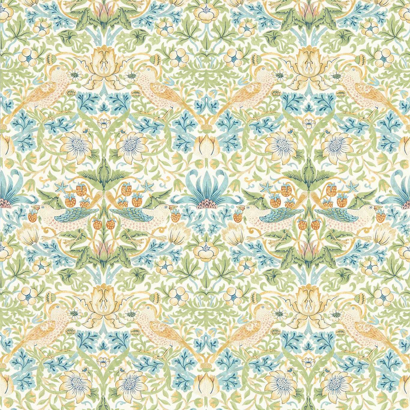 William Morris Strawberry Thief Wallpaper