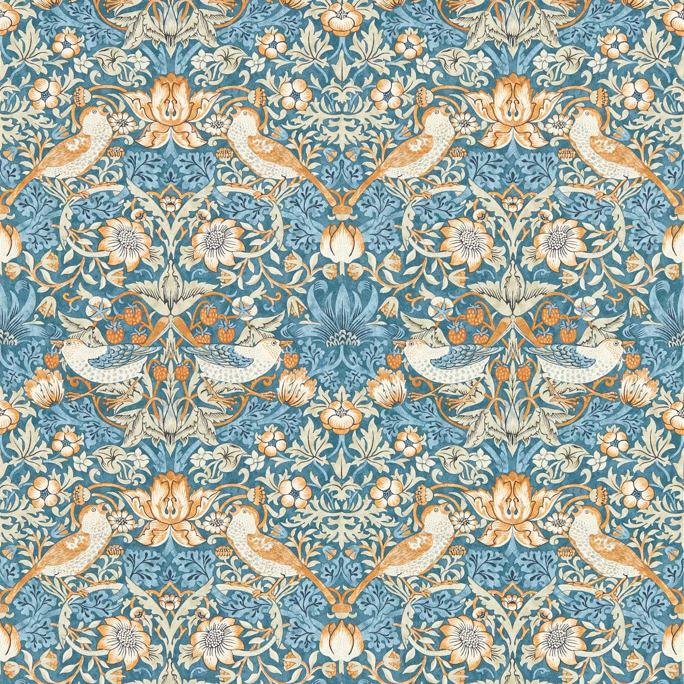 William Morris Strawberry Thief Wallpaper