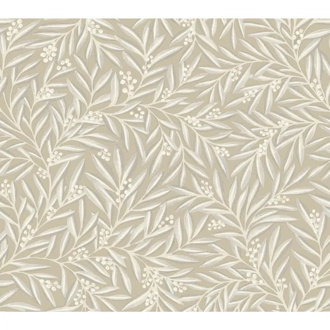 Ronald Redding Arts & Crafts Leaf Wallpaper