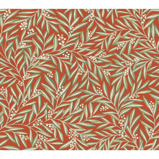 Ronald Redding Arts & Crafts Leaf Wallpaper