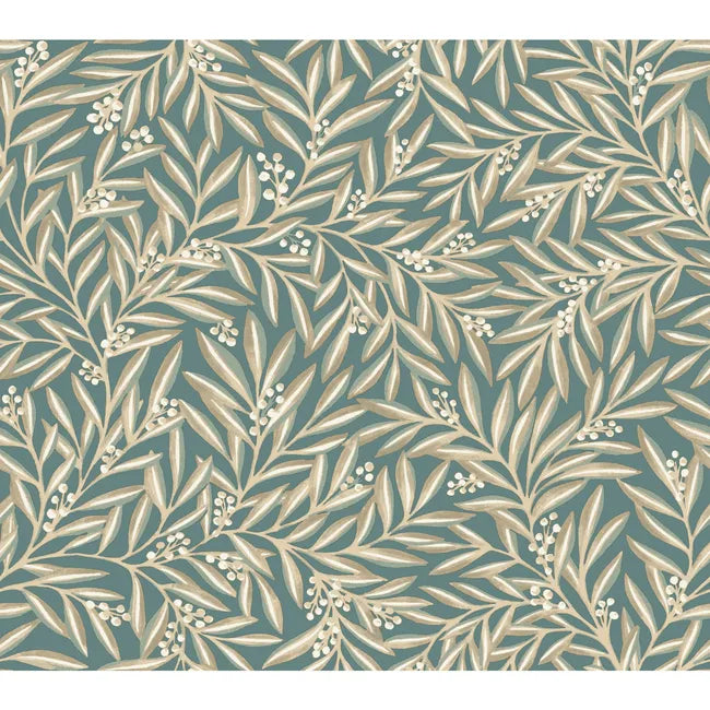Ronald Redding Arts & Crafts Leaf Wallpaper
