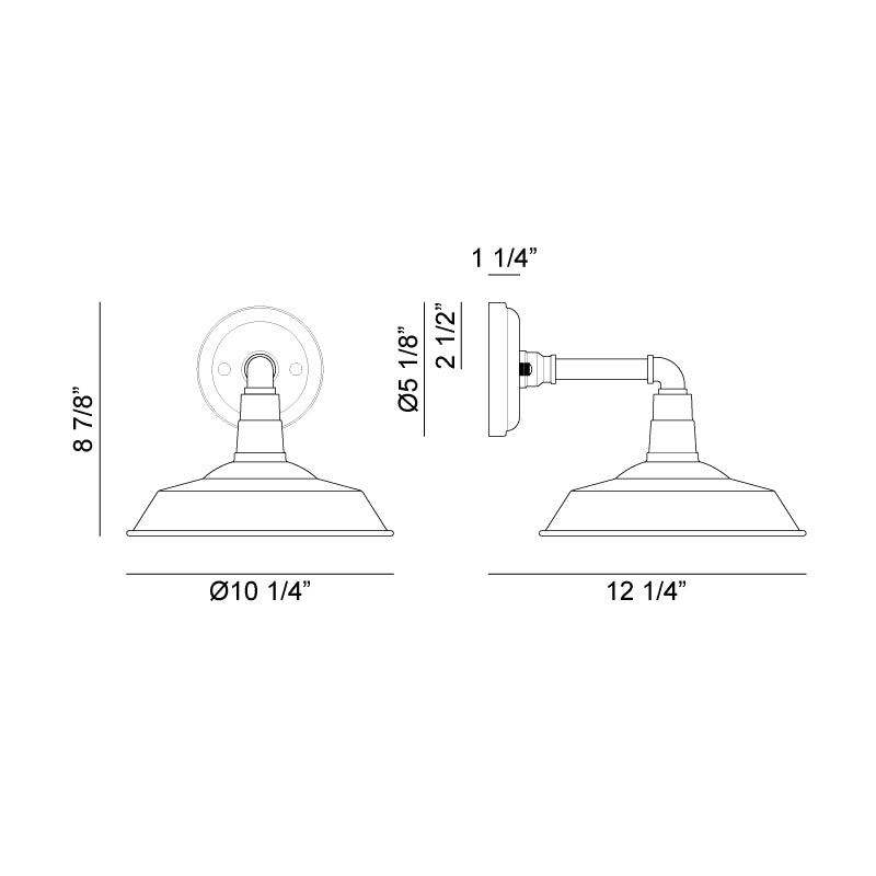 Scacchi Dark Grey Wall Sconce