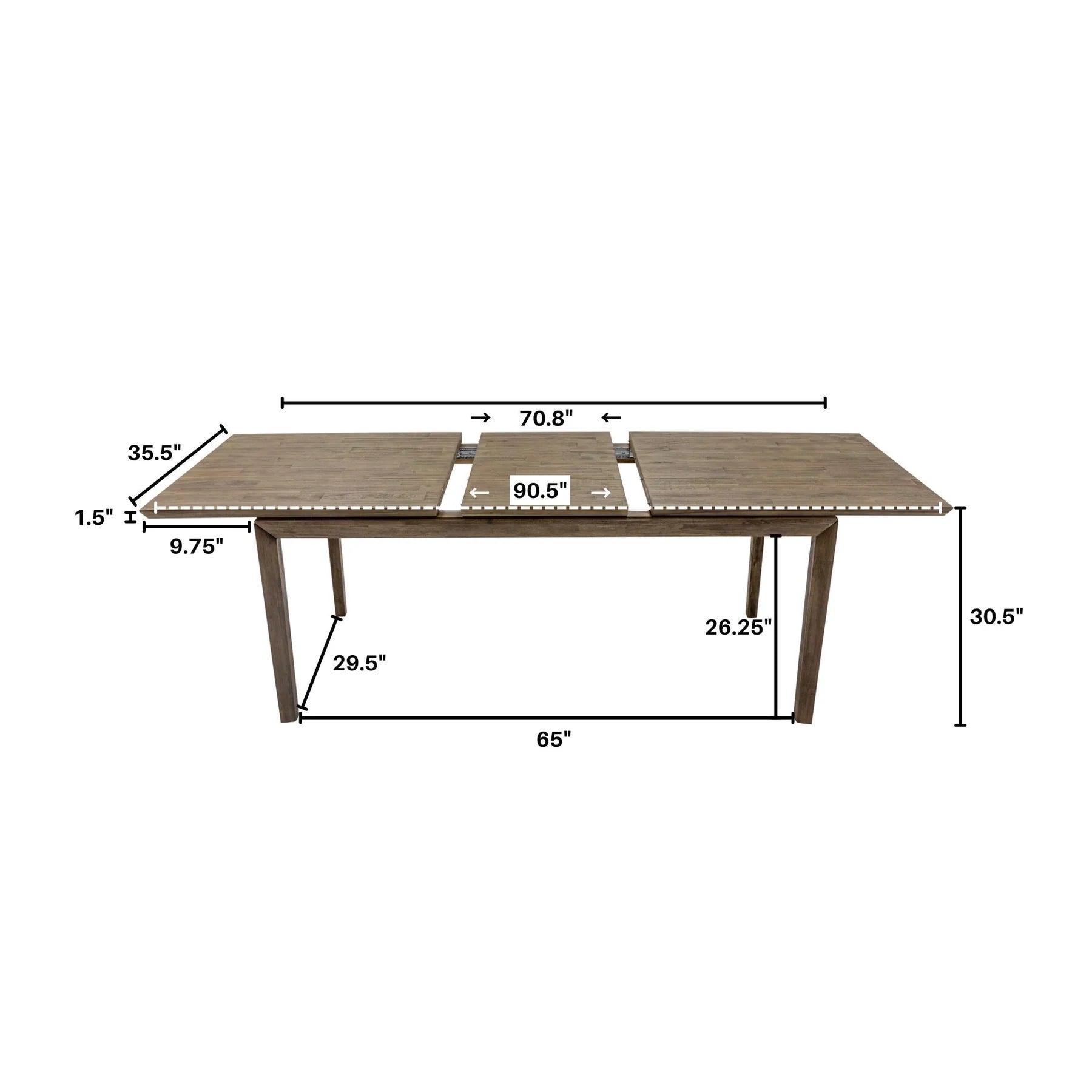 West Extension Dining Table