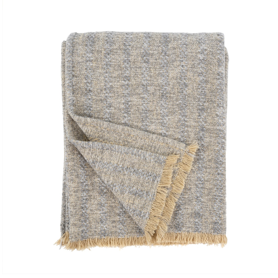 Watson Woven Grey Throw - Reimagine Designs