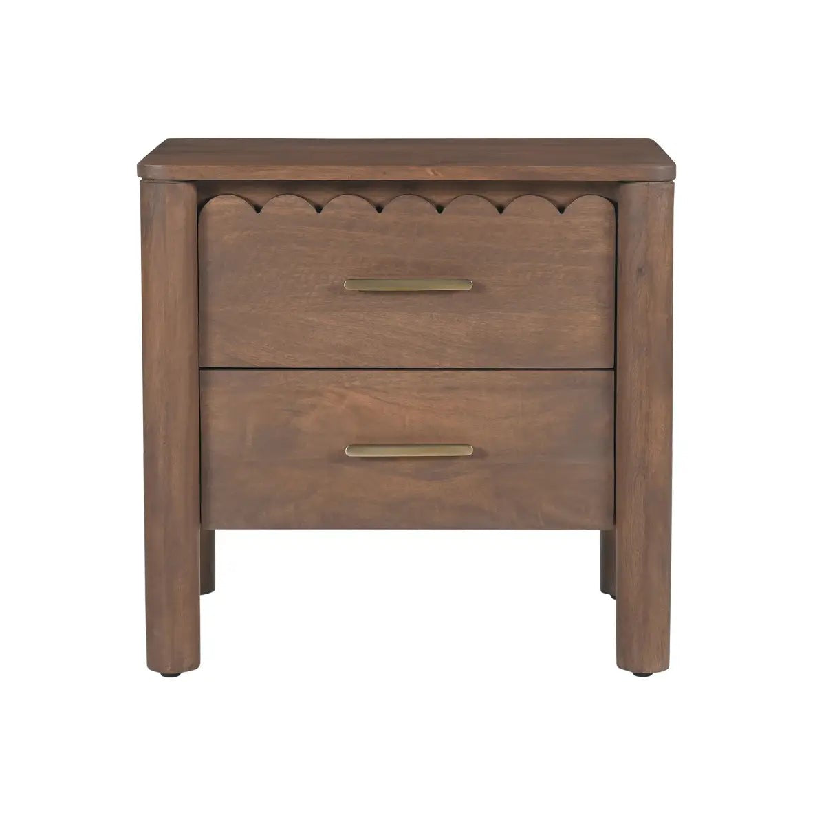 Wiley Side Table Nightstand Vintage Brown