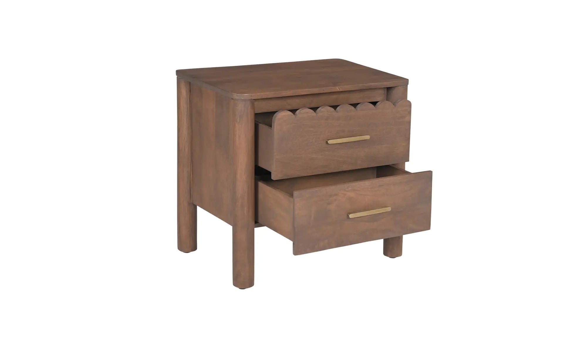 Wiley Side Table Nightstand Vintage Brown