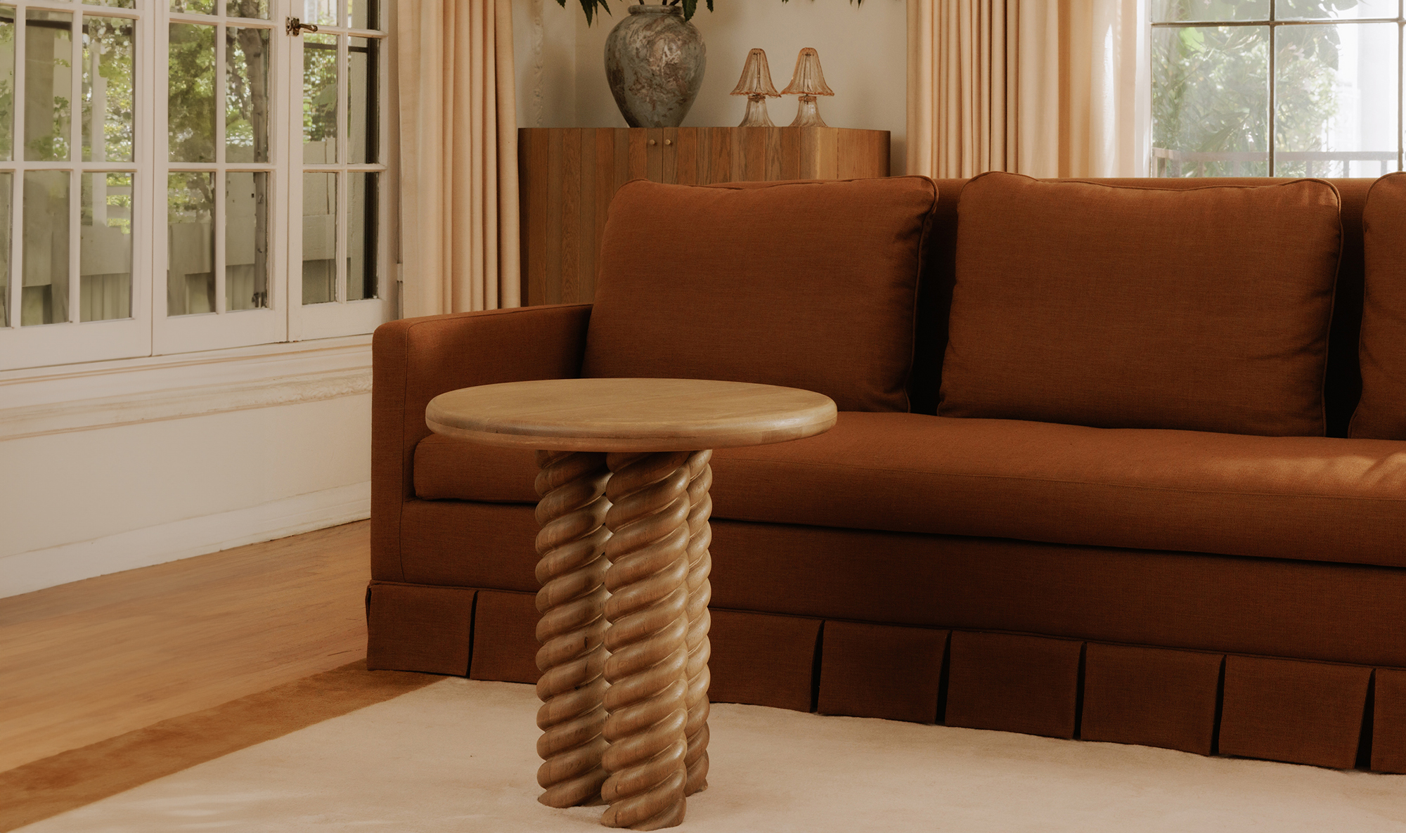 Treccia Side Table Oak x Gillian Segal - Reimagine Designs