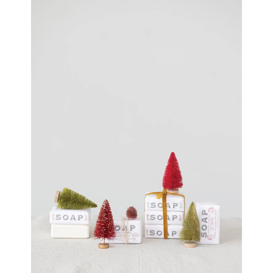 Christmas Tree Scented Olive Oil and Shea Butter Milled Bar Soap