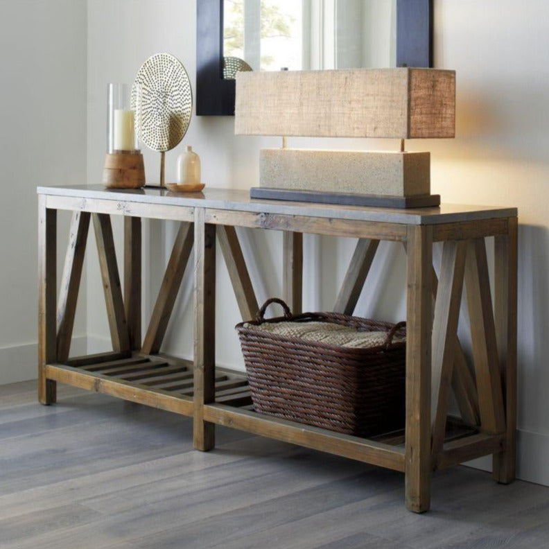 Blue Stone Console Table