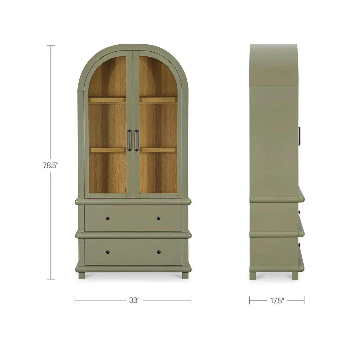 Enid Tall Cabinet Green