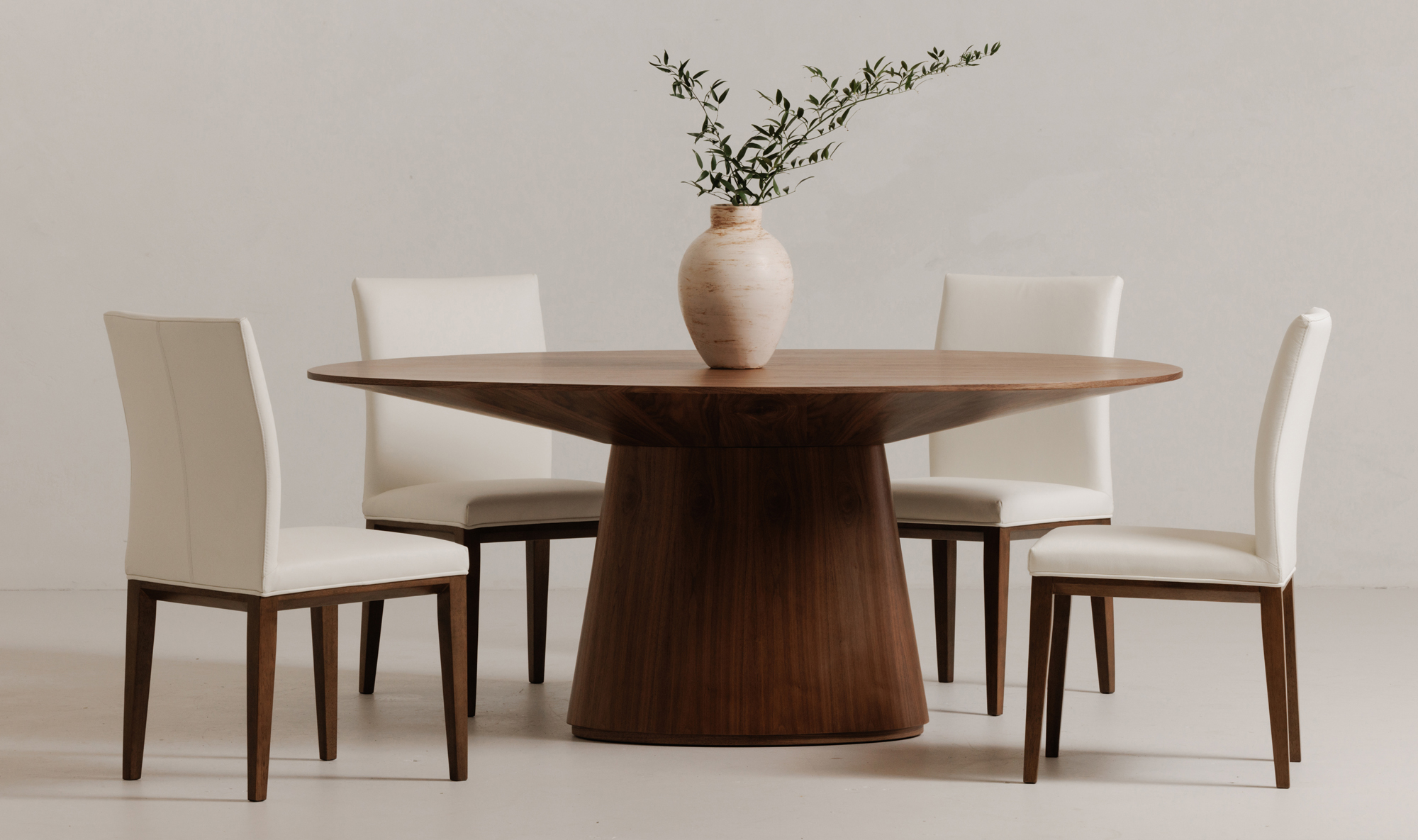 Otago Oval Dining Table Walnut Brown - Reimagine Designs