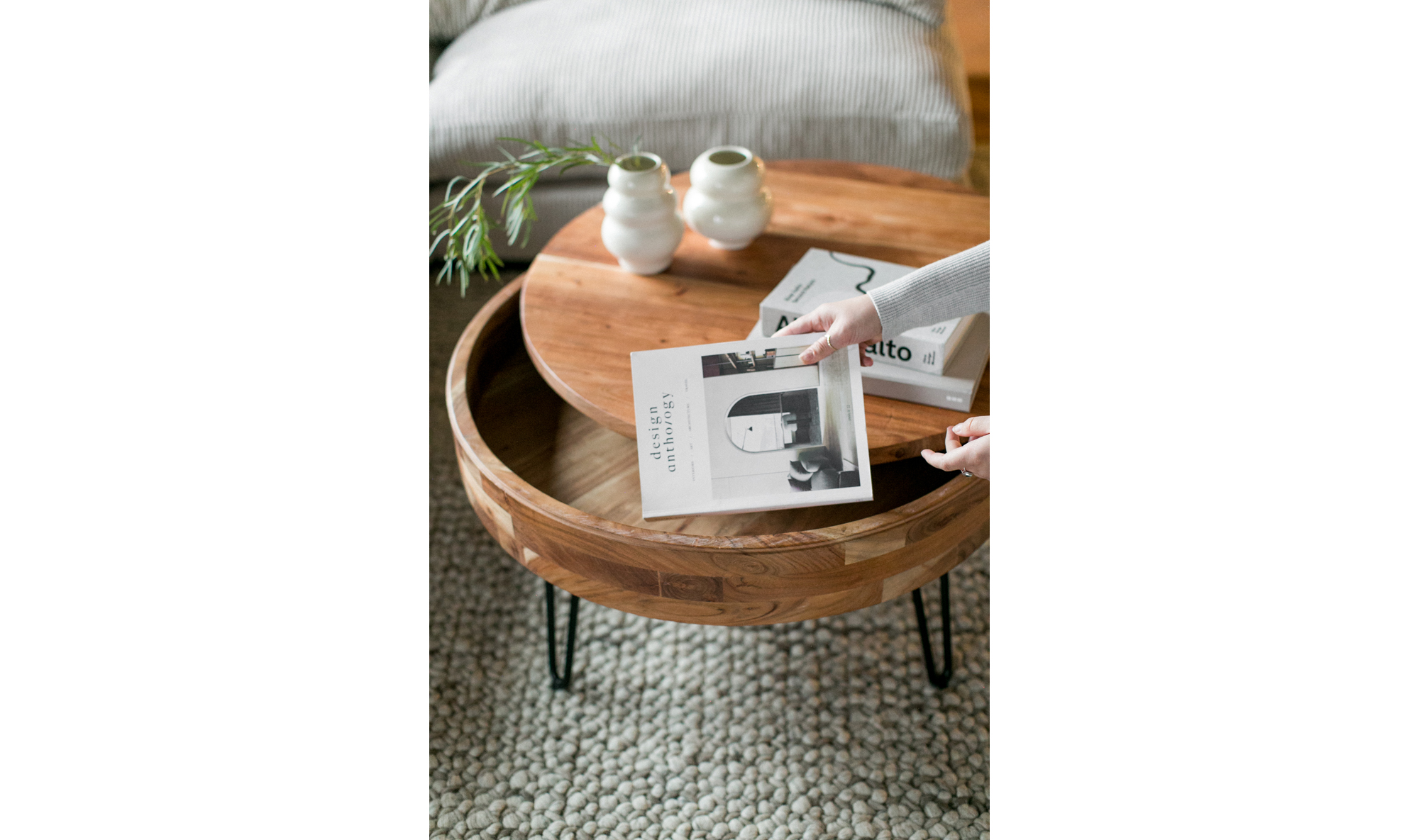 Privado Storage Coffee Table Natural - Reimagine Designs