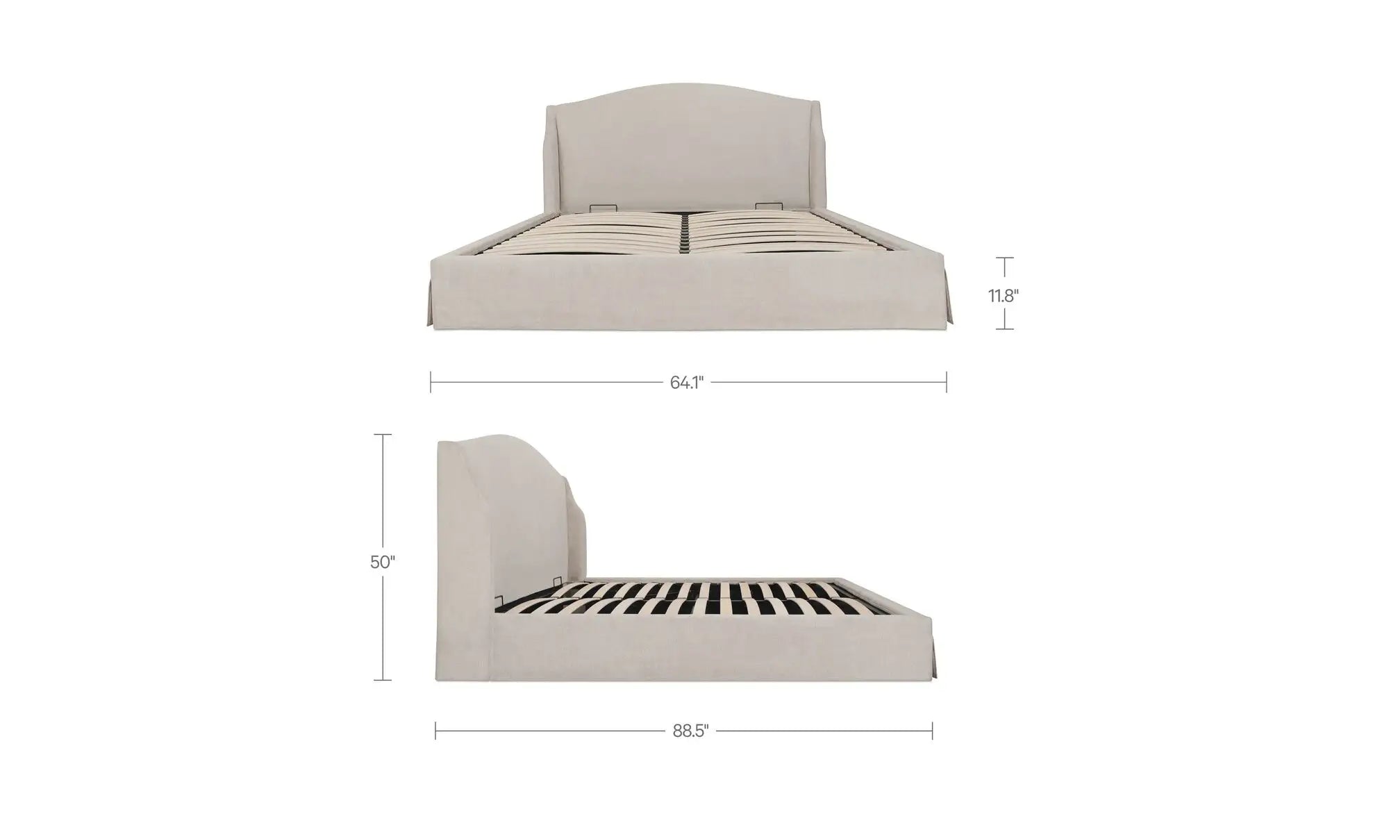 Weston Storage Bed Cream