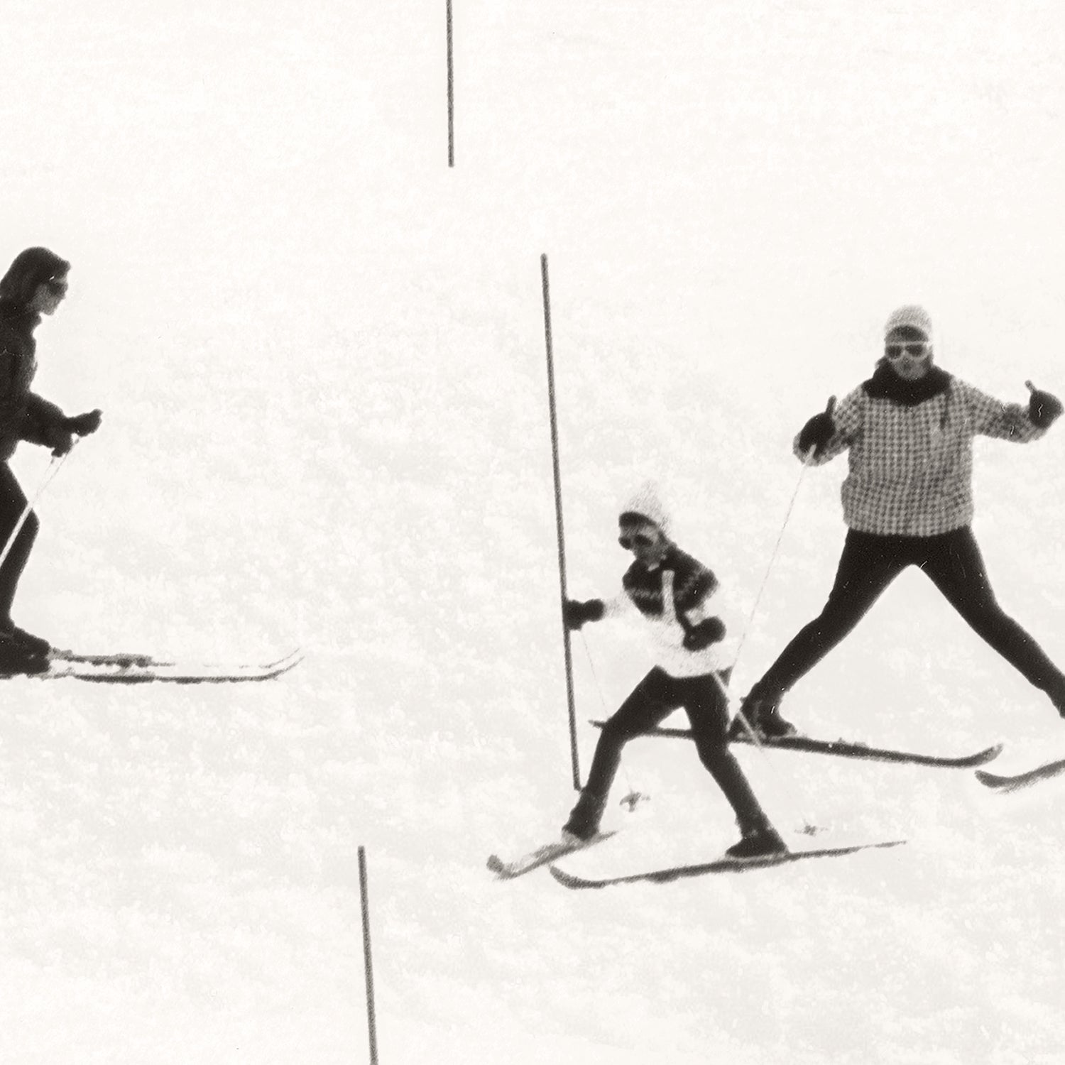 Ski Lesson c. 1966 Wall Art Print - Reimagine Designs