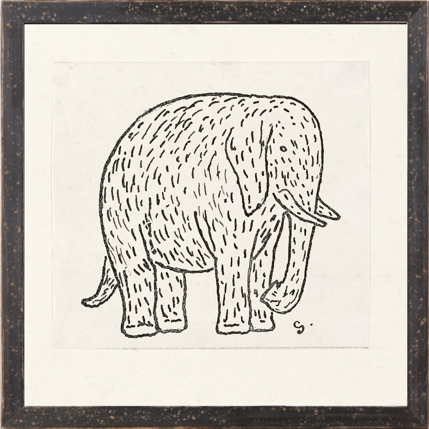 GESTEL, ELEPHANT WALL ART PRINT - 1900