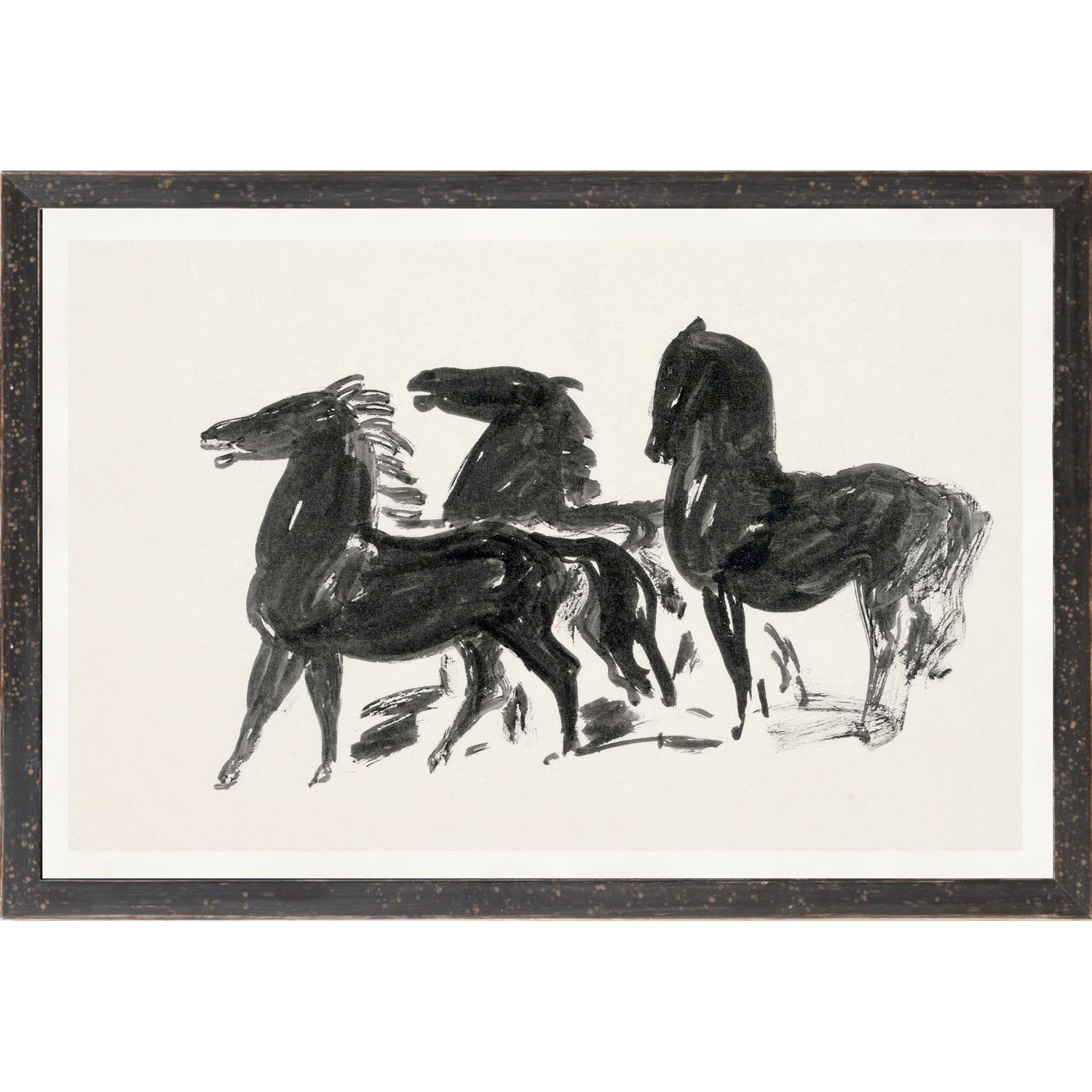 GESTEL, THREE HORSES WALL ART PRINT - 1900