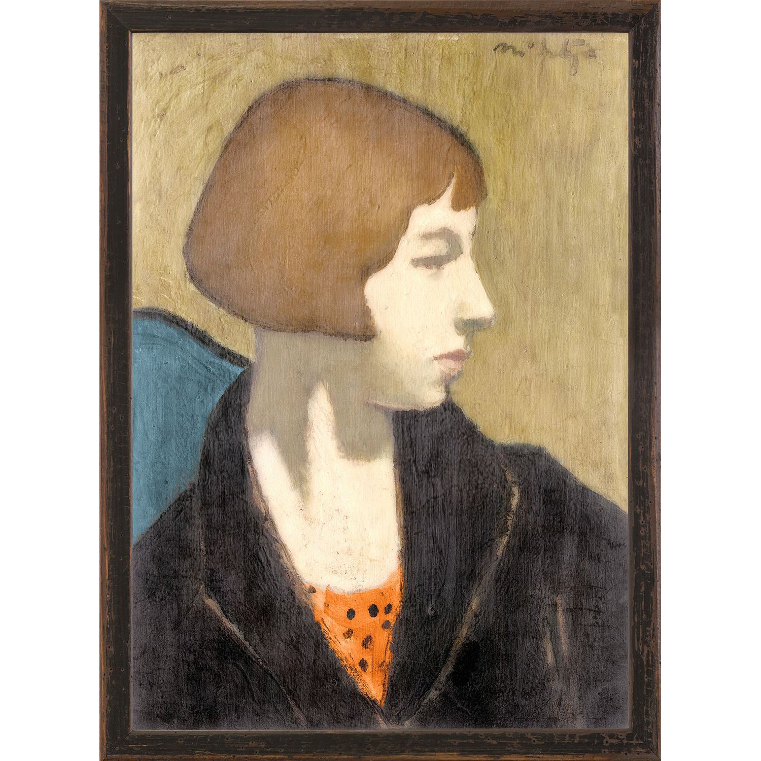 COLLECTION VINTAGE - WOMAN IN BLACK JACKET Print Art, 1917