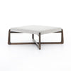 Roscoe Square Pebble Ottoman - Reimagine Designs - coffee table, new, ottoman