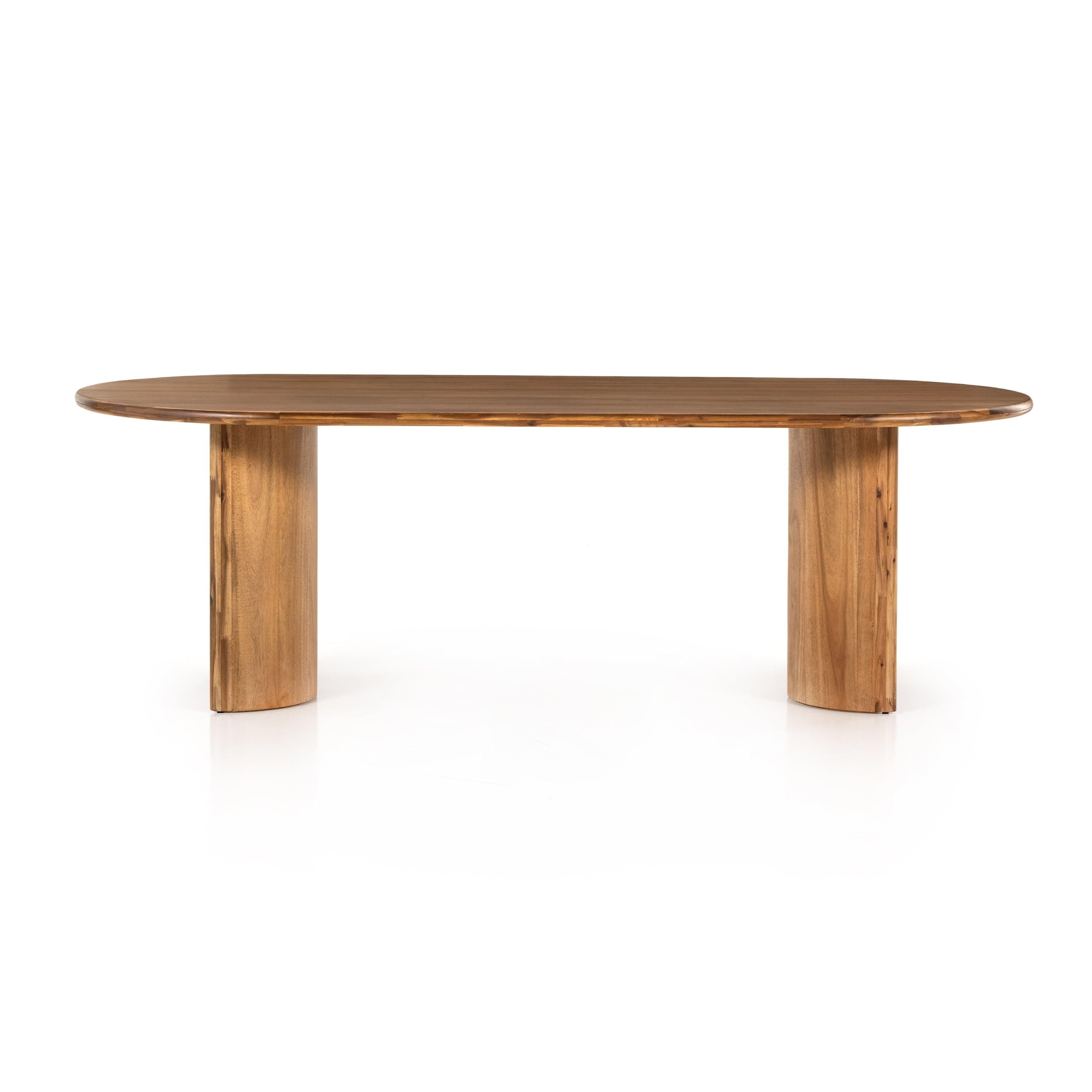 Paden Acacia Dining Table, Sandy Acacia - Reimagine Designs - dining table, new