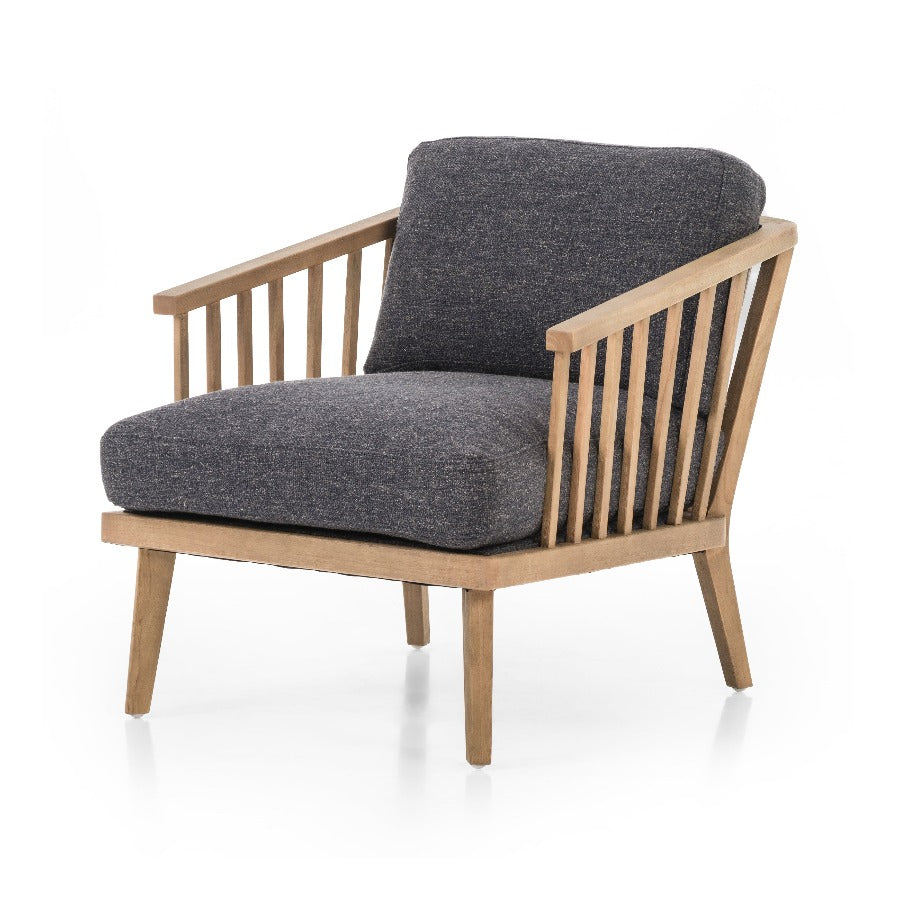 Ariel Wood Frame Slate Chair