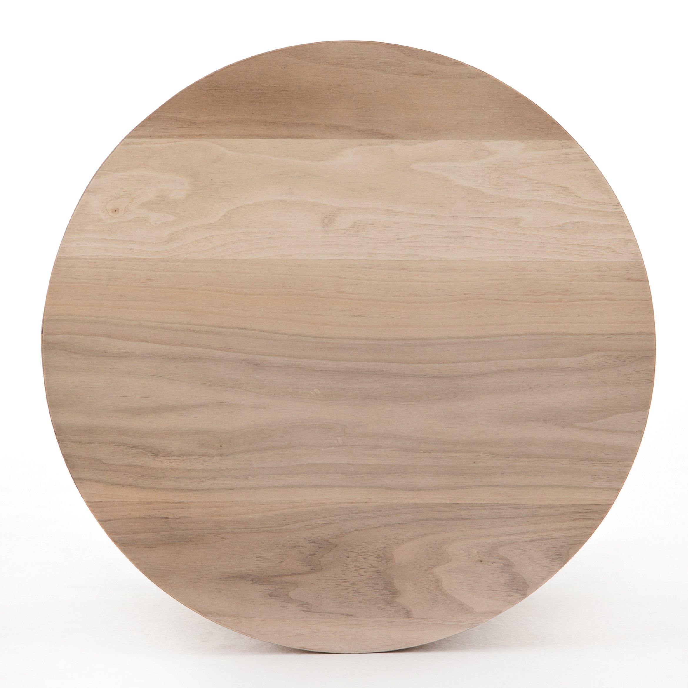 Hudson Round End Table, Walnut - Reimagine Designs - new, Side Tables
