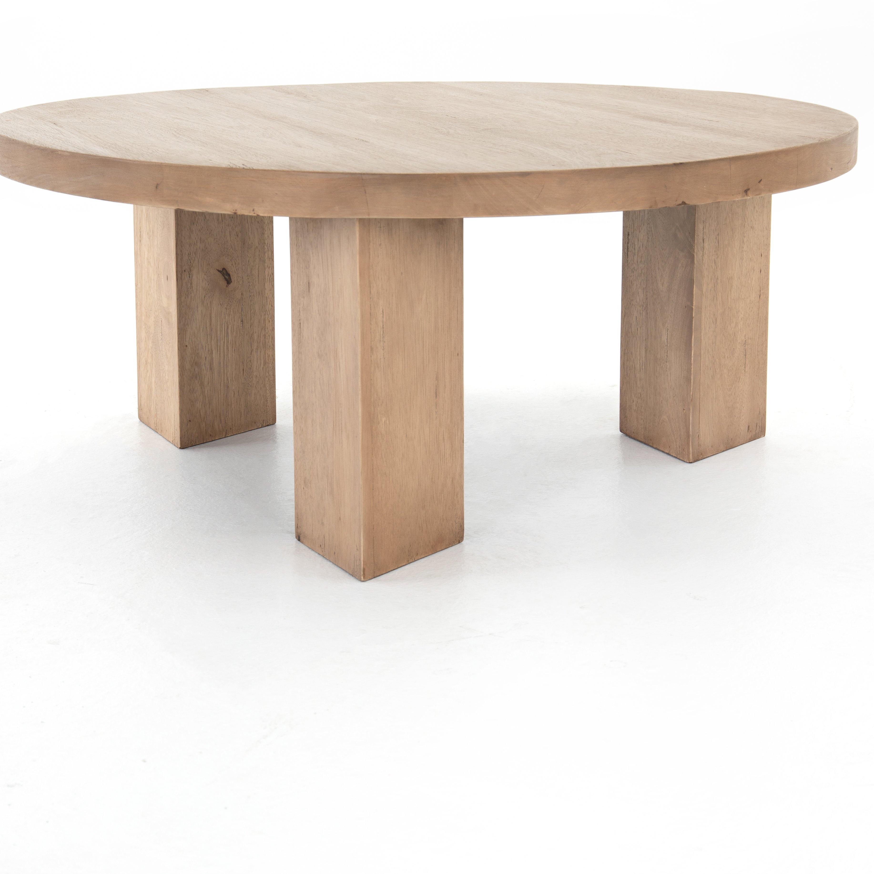 Mesa Round Coffee Table, Light - Reimagine Designs - coffee table, new