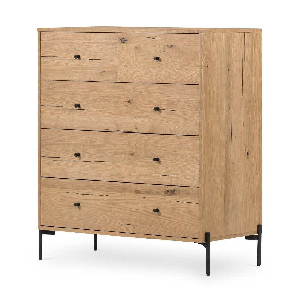Eaton 5 Drawer Dresser - Light Oak - Reimagine Designs - Dresser