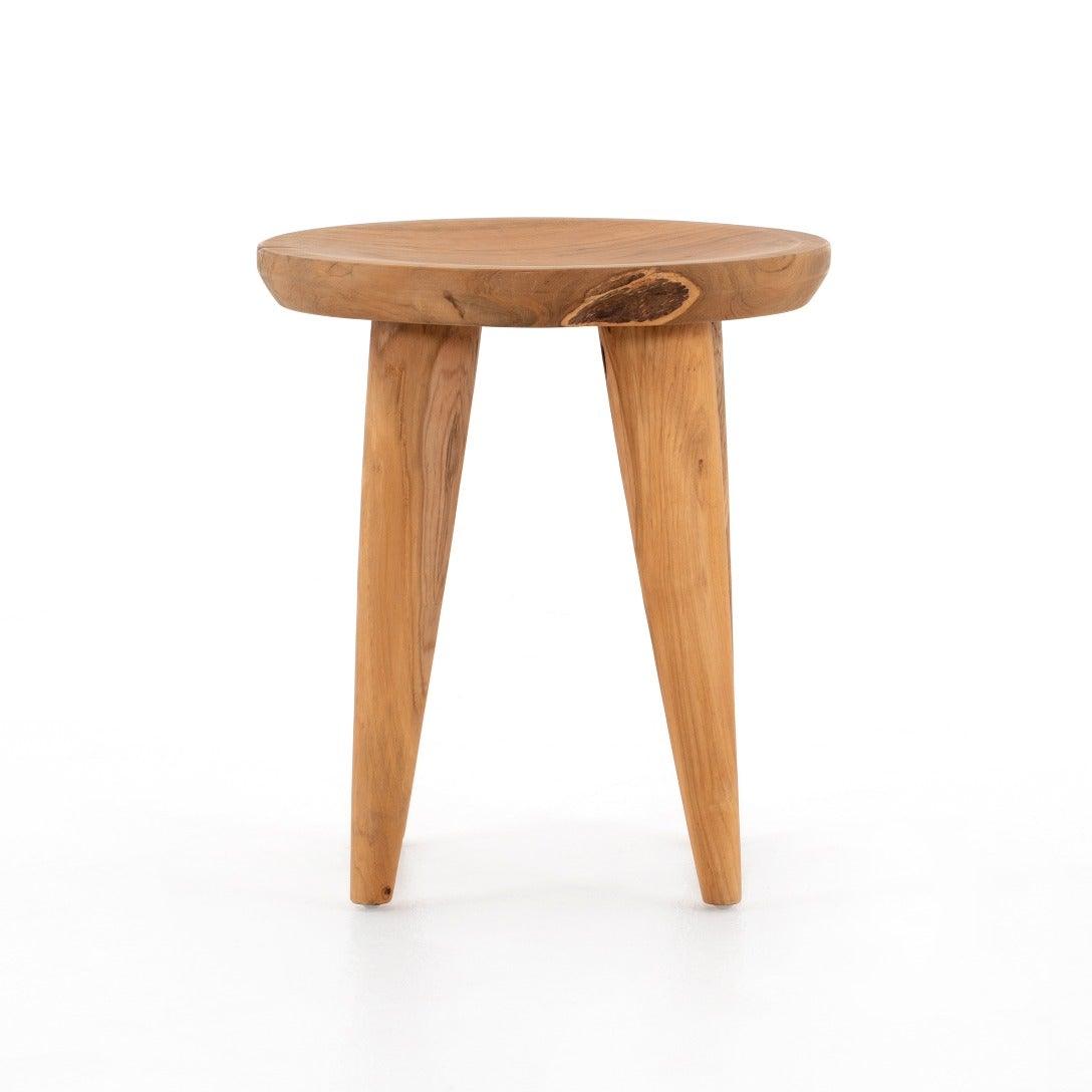 Zuri Round End Table, Natural - Reimagine Designs - new, Outdoor, Side Tables