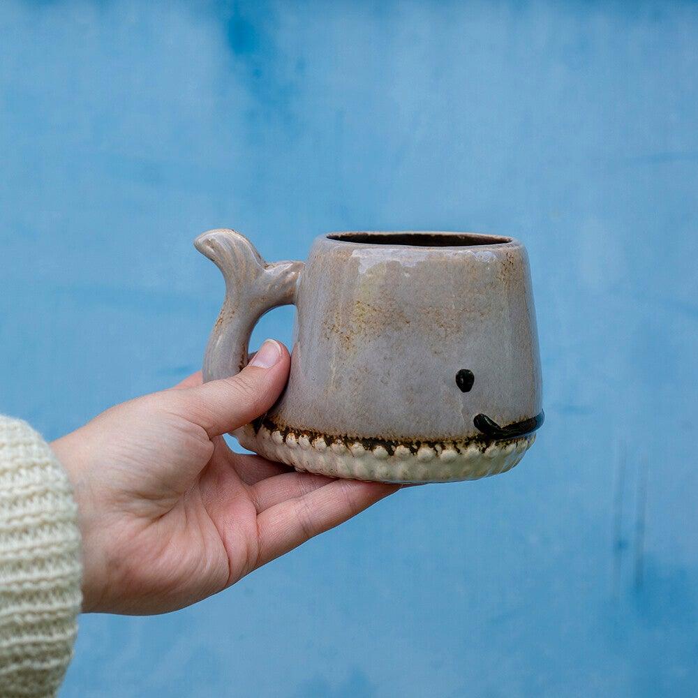 Whale Mug, Taupe - Reimagine Designs - Kitchenware, new