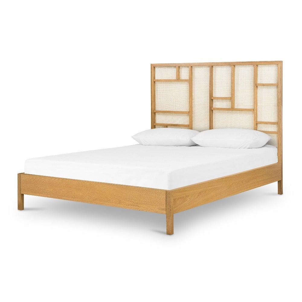 JUNE NATURAL OAK BED - Reimagine Designs - bed, new