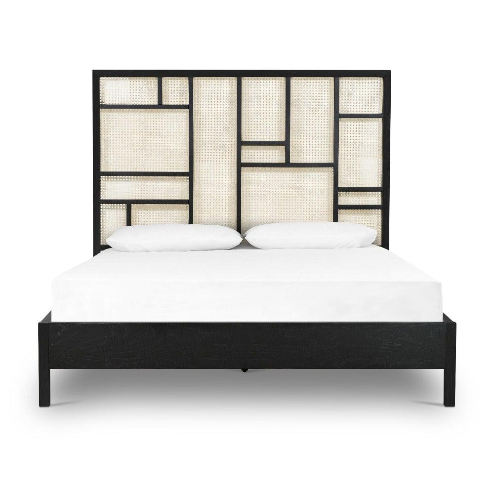 JUNE BRUSHED EBONY BED - Reimagine Designs - bed, new