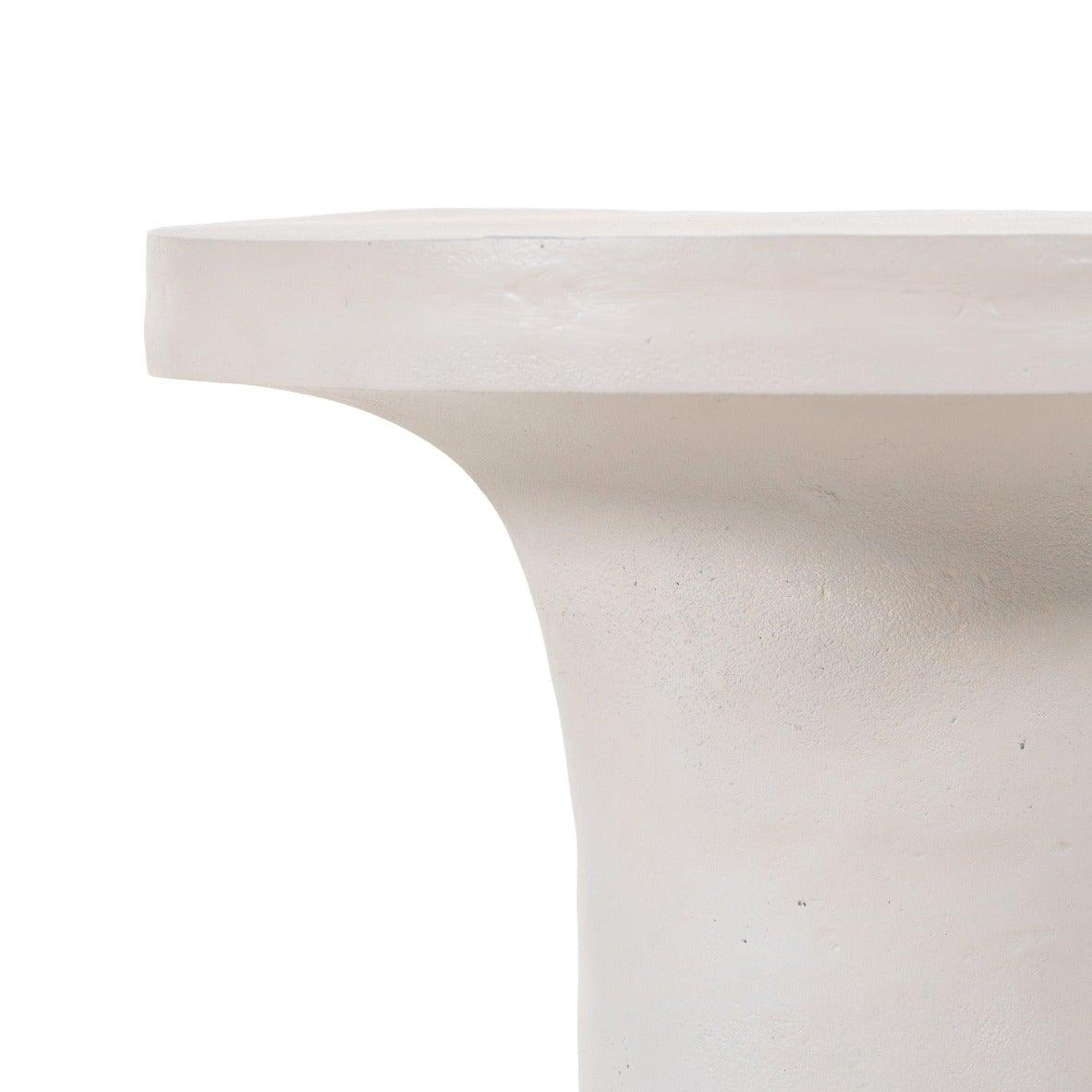Gino Matte White End Table - Reimagine Designs - new, Side Tables
